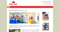 Desktop Screenshot of cabinetveterinartazyvet.ro